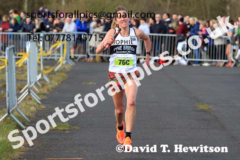 Senior womens 2023 Elswick Harriers Road Relays, Albamarle Barrack Airfield, Ouston, Northumberland. Photo: David T. Hewitson/Sports for All Pics